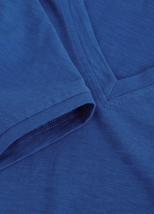 Phase Eight Saphiya t-shirt van katoen - detail 4 kobaltblauw