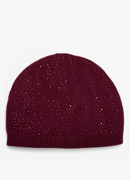 Phase Eight Set van sjaal en muts met strass 2-delig