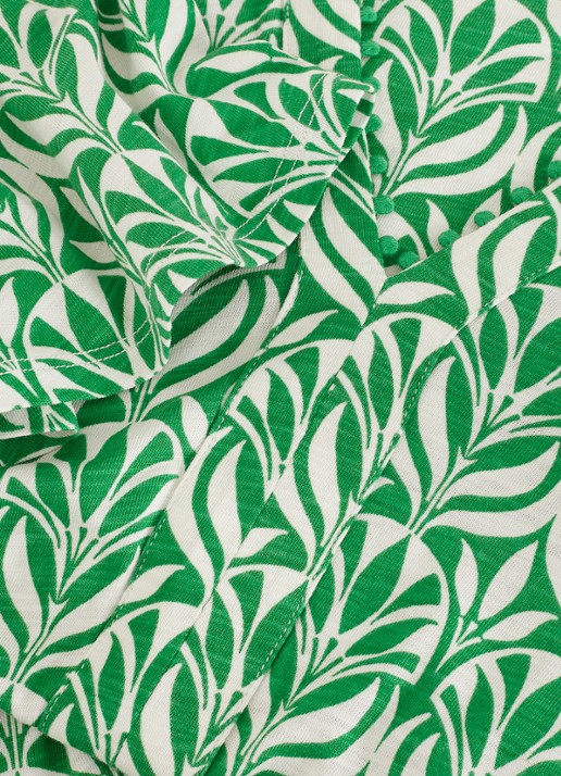 Phase Eight Shakira midi jurk met grafische print - detail 5 groen