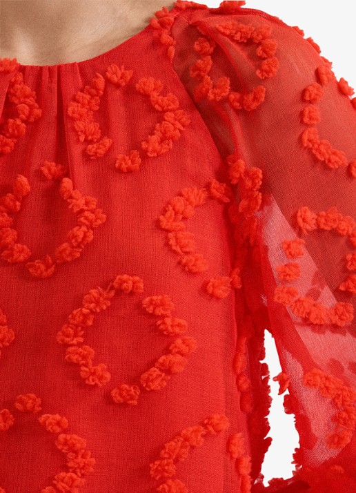 Phase Eight Shayla tuniek met structuur - detail 5 rood