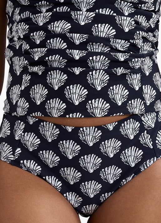 Phase Eight Shell bikinislip met print - detail 3 donkerblauw