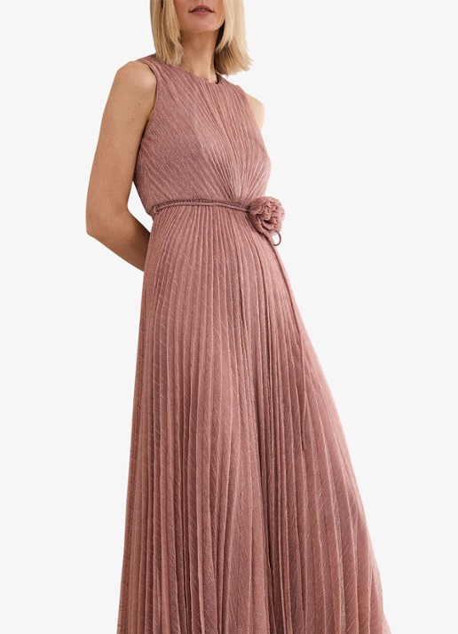 Phase Eight Simara midi jurk met plissé