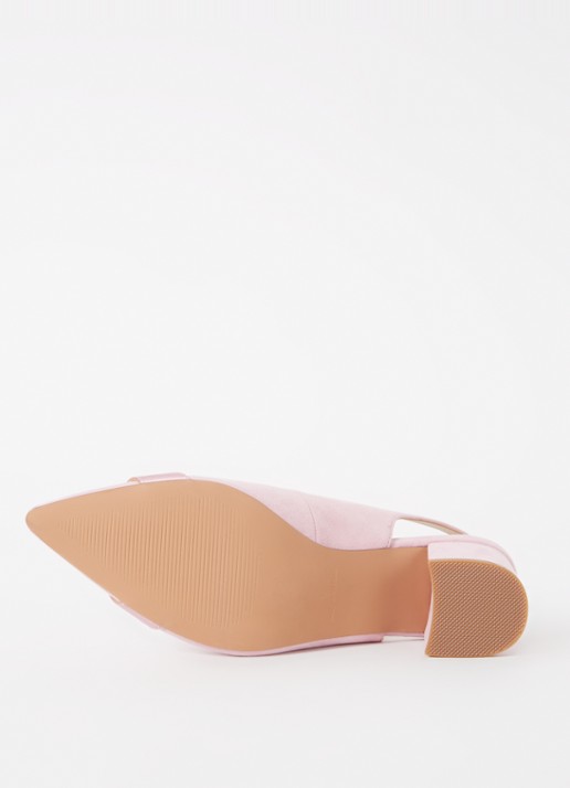 Phase Eight Slingback van suède met strass - detail 5 lichtroze
