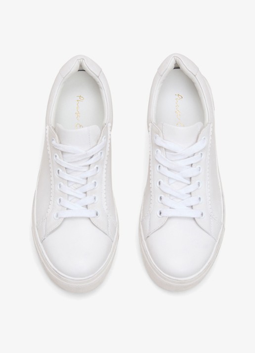 Phase Eight Sneaker van leer - detail 3 wit