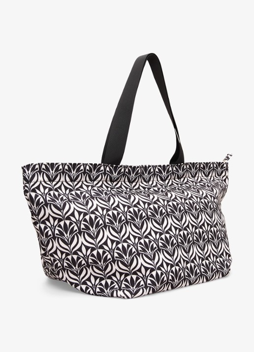 Phase Eight Strandtas met grafische print - detail 3 zwart