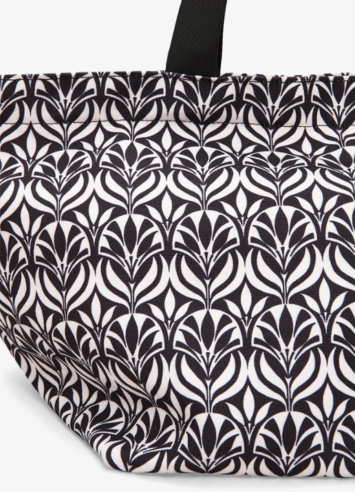Phase Eight Strandtas met grafische print - detail 4 zwart