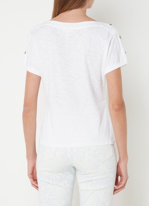 Phase Eight Suzie top met gemêleerd dessin  - achterkant 3 wit