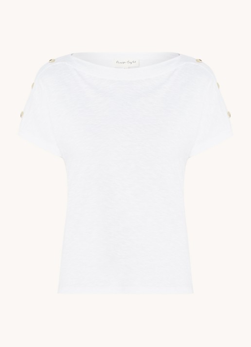 Phase Eight Suzie top met gemêleerd dessin  - voorkant wit