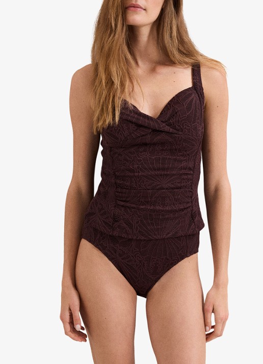 Phase Eight Tankini met broderie - detail 4 bruin
