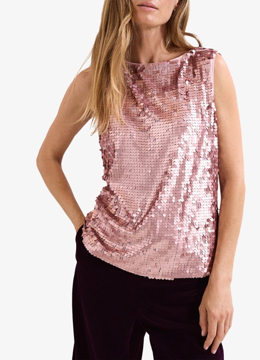 Phase Eight Tasha top met pailletten