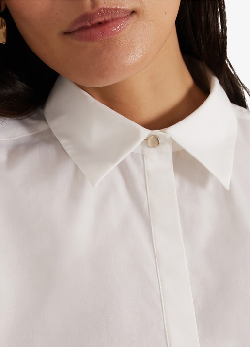 Phase Eight The White Shirt blouse - detail 5 wit