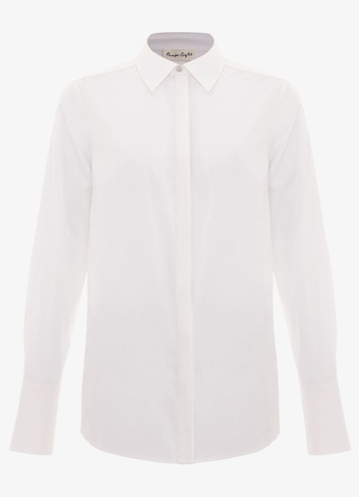 Phase Eight The White Shirt blouse - voorkant 2 wit