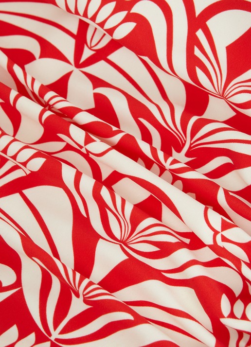 Phase Eight Tile badpak met print - detail 7 rood