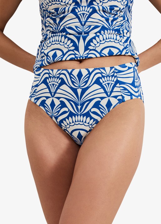 Phase Eight Tile bikinislip met print - detail 4 blauw