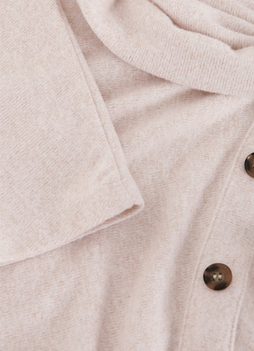Phase Eight Toni top met opstaande kraag - detail 5 beige