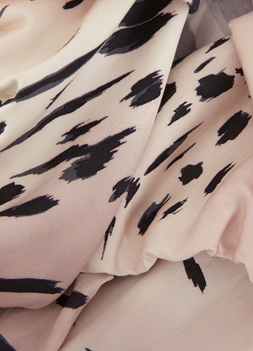 Phase Eight Trix mouwloze midi jurk met volant - detail 5 beige