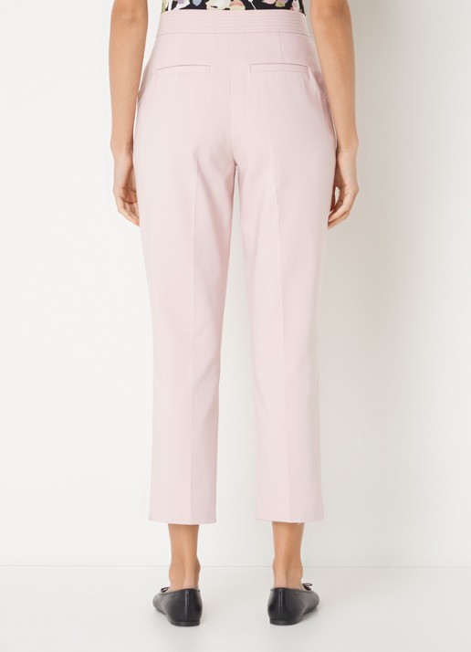 Phase Eight Ulrica high waist cropped tapered fit pantalon met stretch - achterkant oudroze