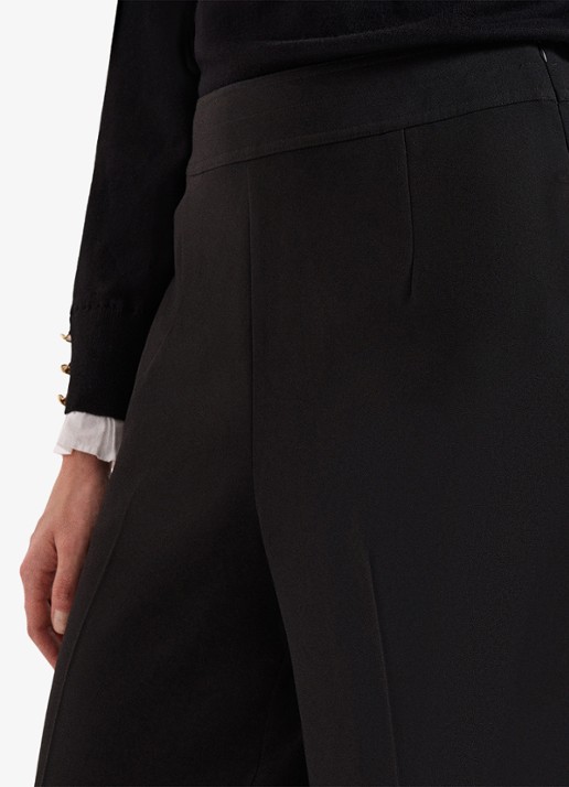 Phase Eight Vari high waist loose fit pantalon met steekzakken - detail 5 zwart