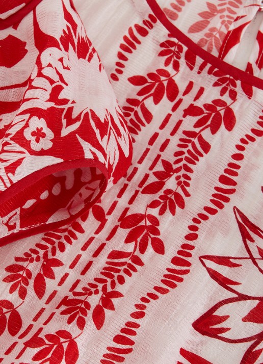 Phase Eight Vivi tuniek met bloemenprint - detail 7 rood