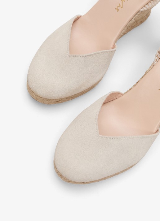Phase Eight Wedge sleehak met strikdetail - detail 3 ivoor