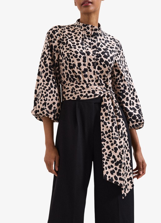 Phase Eight Wide fit jumpsuit met dierenprint