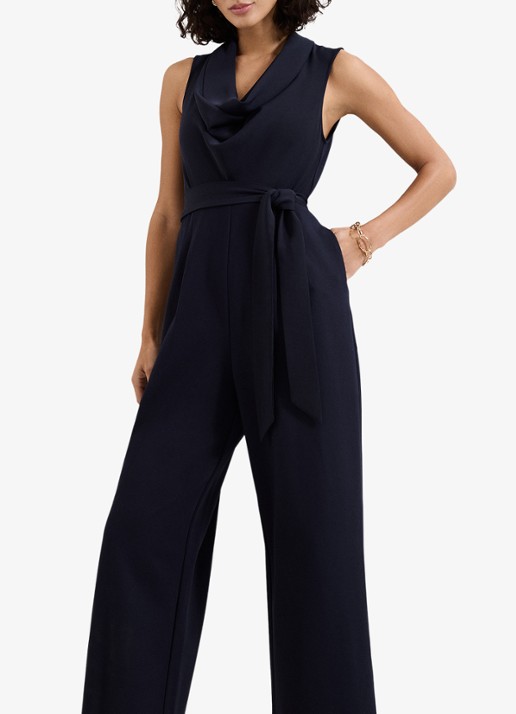 Phase Eight Wide fit jumpsuit met strikceintuur