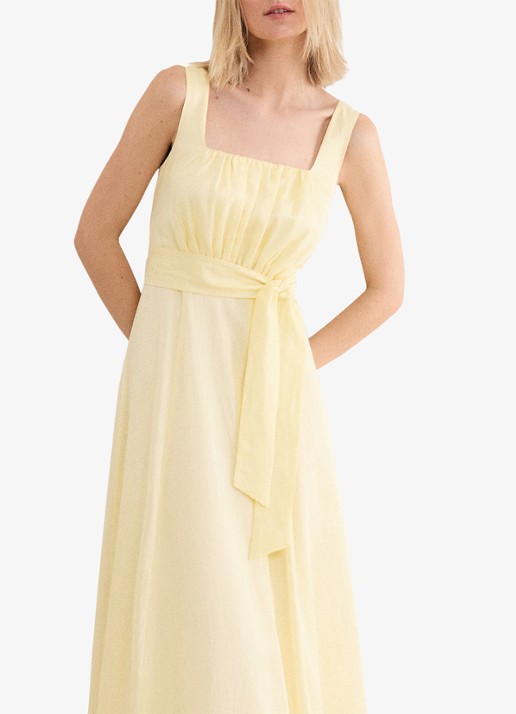 Phase Eight Zahira midi jurk met strikceintuur