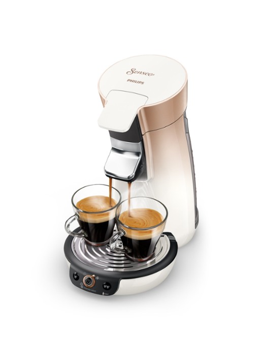 Philips Senseo Viva Café Duo Select koffiezetapparaat HD6566/30 - voorkant 2 koper