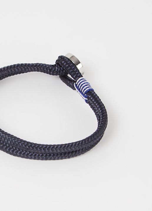 Pig&Hen Don Dino armband van scheepstouw - detail 2 donkerblauw