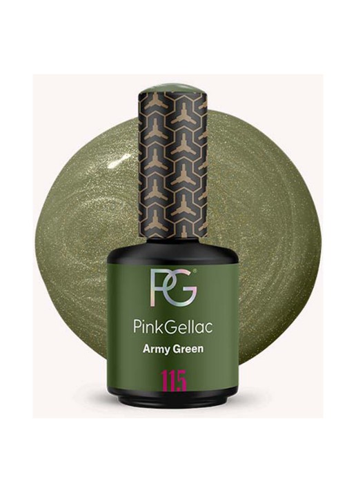 Pink Gellac 115 Army Green  - gel nagellak