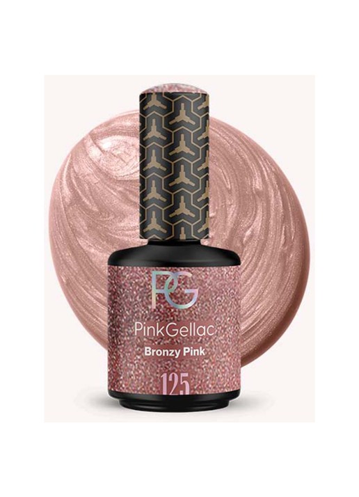 Pink Gellac 125 Bronzy Pink -  gel nagellak