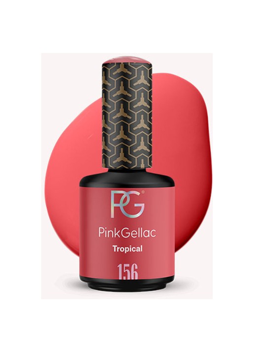 Pink Gellac 156 Tropical - gel nagellak - voorkant 2 156 tropical