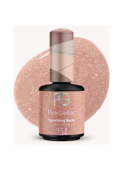 Pink Gellac 254 Sparkling Nude - gel nagellak