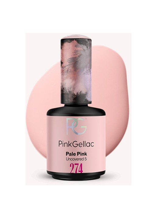 Pink Gellac 274 Pale Pink - gel nagellak - voorkant 274 pale pink