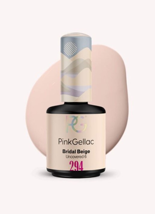 Pink Gellac 294 Bridal Beige - gel nagellak - voorkant 2 294 bridal beige