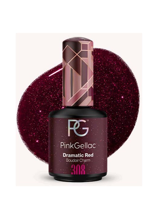 Pink Gellac 308 Dramatic Red - gel nagellak