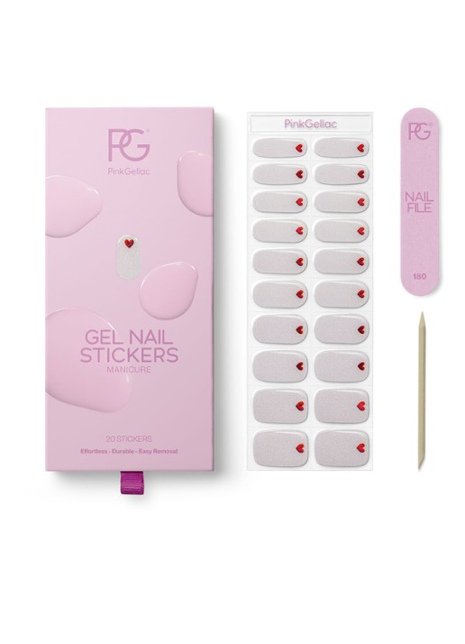 Pink Gellac Gel Stickers - nagelstickers