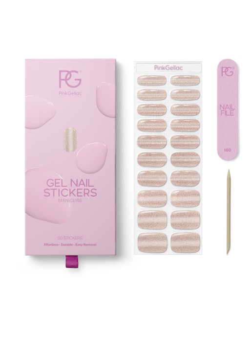 Pink Gellac Gel Stickers - nagelstickers