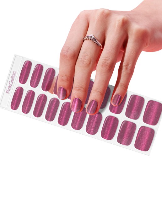 Pink Gellac Gel Stickers - nagelstickers - voorkant 5 027 cat eye flamenco red