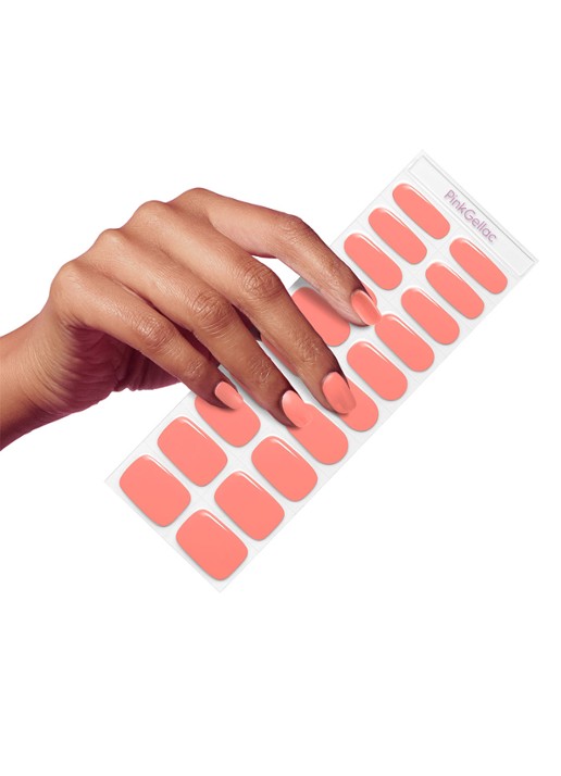 Pink Gellac Gel Stickers - nagelstickers - voorkant 2 043 soft apricot