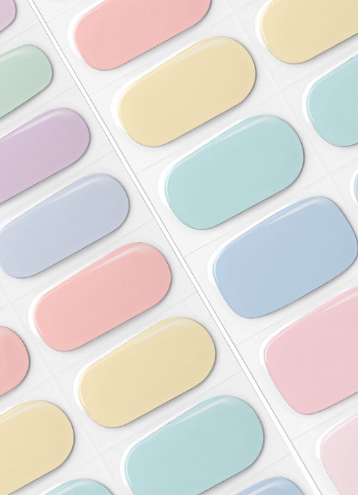 Pink Gellac Gel Stickers - nagelstickers - detail 5 pastel party