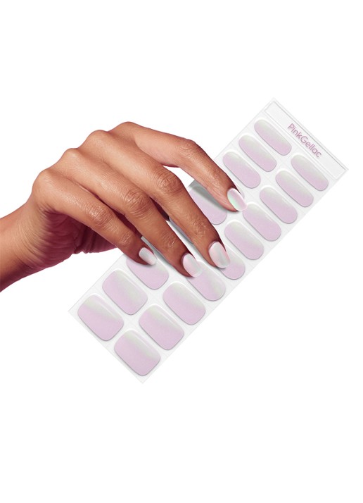 Pink Gellac Gel Stickers - nagelstickers - voorkant 2 electric chrome