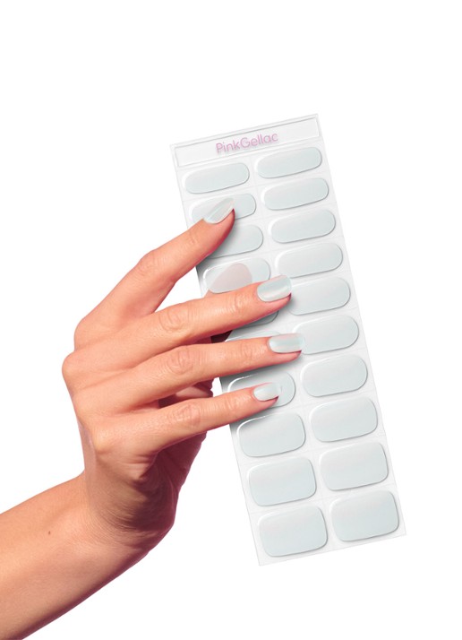 Pink Gellac Gel Stickers - nagelstickers - voorkant 5 minty chrome