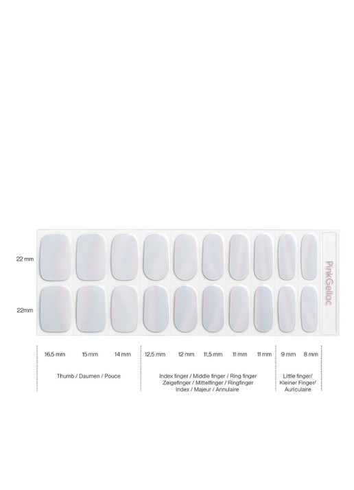 Pink Gellac Gel Stickers - nagelstickers - detail 4 fairytale chrome