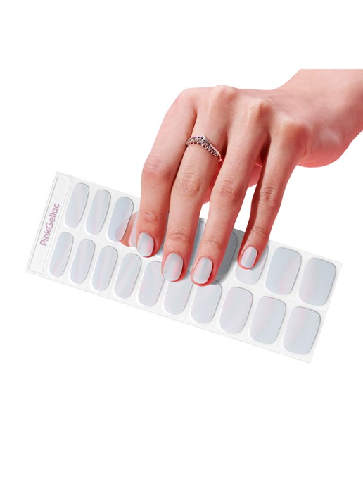 Pink Gellac Gel Stickers - nagelstickers - voorkant 2 fairytale chrome