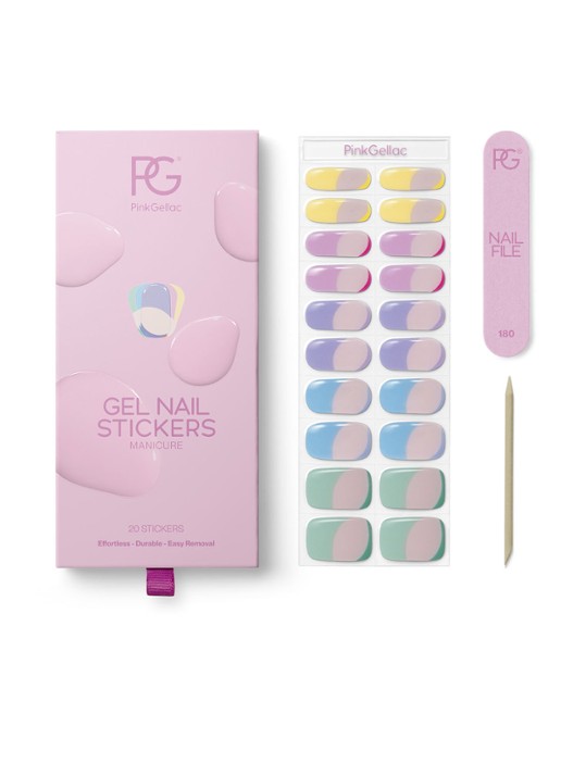 Pink Gellac Gel Stickers - nagelstickers - voorkant 4 pastel dream