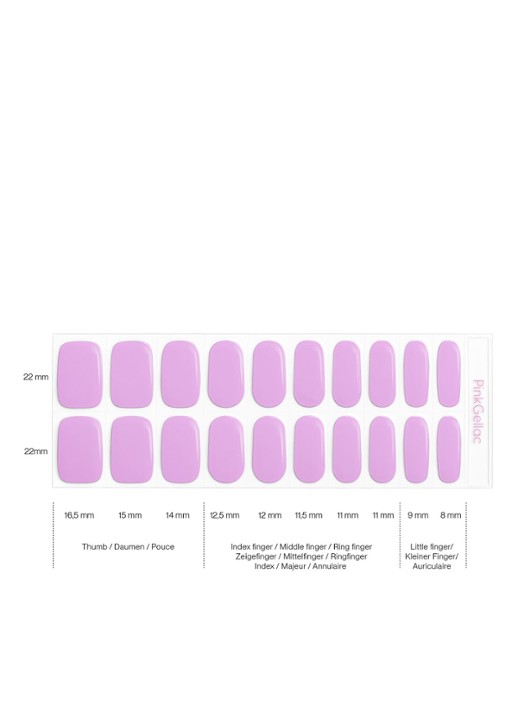 Pink Gellac Gel Stickers - nagelstickers - detail 4 soft lavender