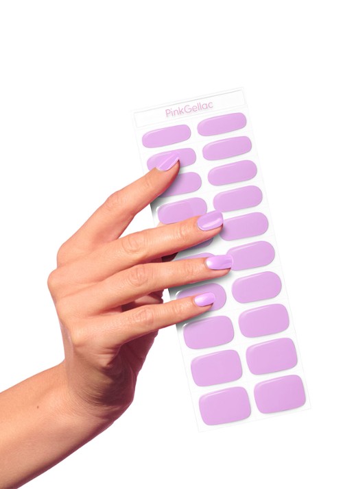 Pink Gellac Gel Stickers - nagelstickers - voorkant 2 soft lavender