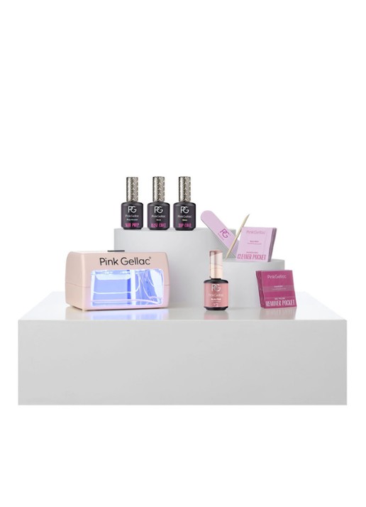 Pink Gellac Neutral Sens starterset - gel nagellakset