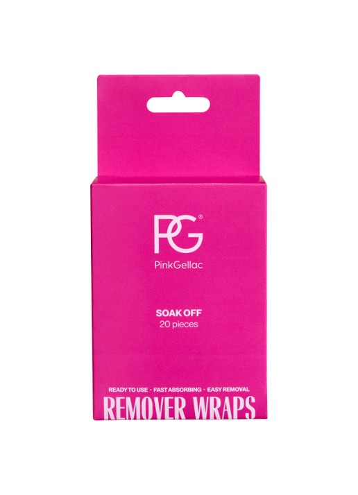 Pink Gellac Remover Wraps - nagellak remover 20 stuks - voorkant undefined